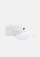 Cappello con visiera bianco per uomo e donna con patch logo coccodrillo RK0491 001 LACOSTE 