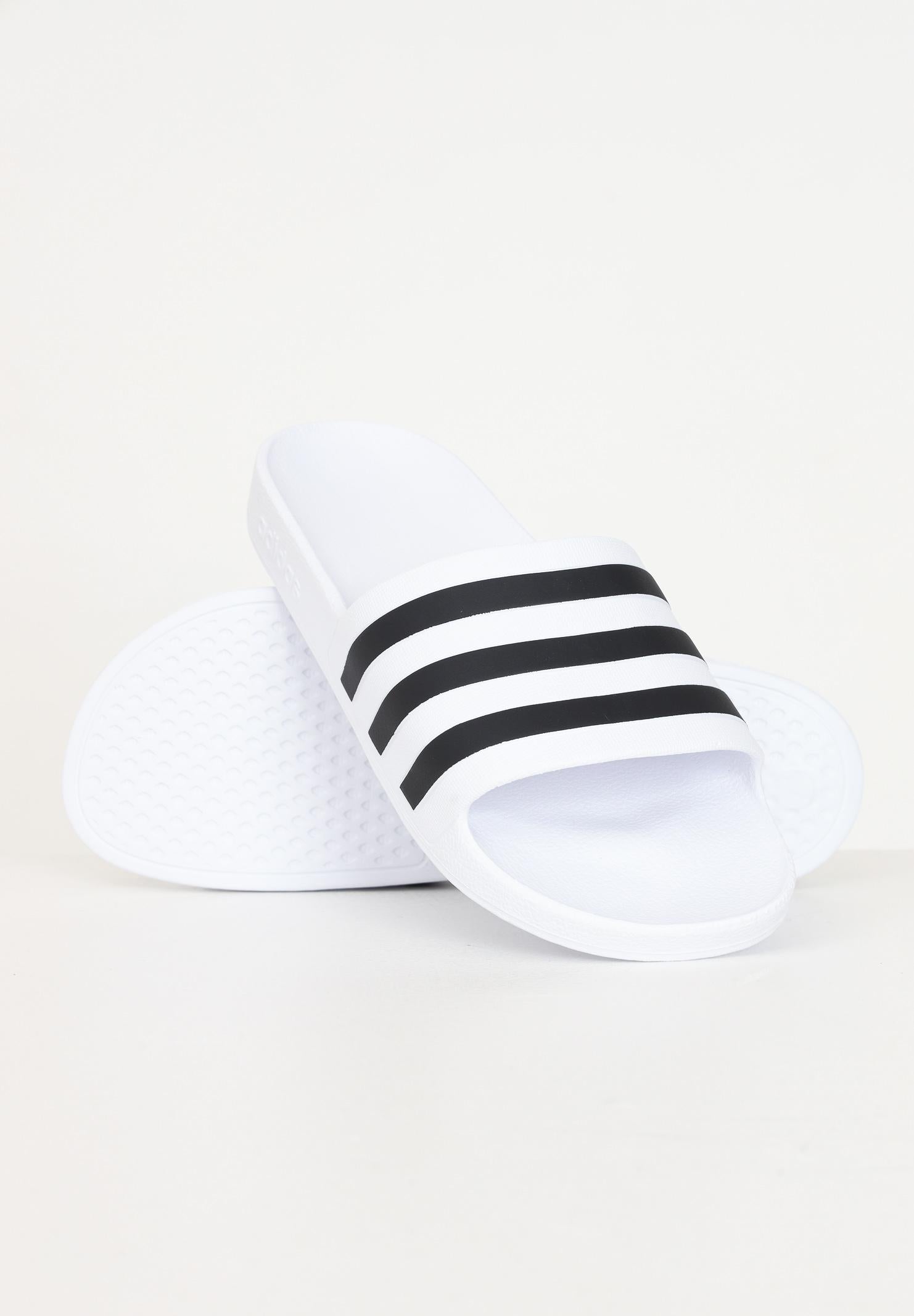 ADIDAS PERFORMANCE Ciabatte Adilette aqua bianche e nere da uomo F35539 . ADIDAS PERFORMANCE 