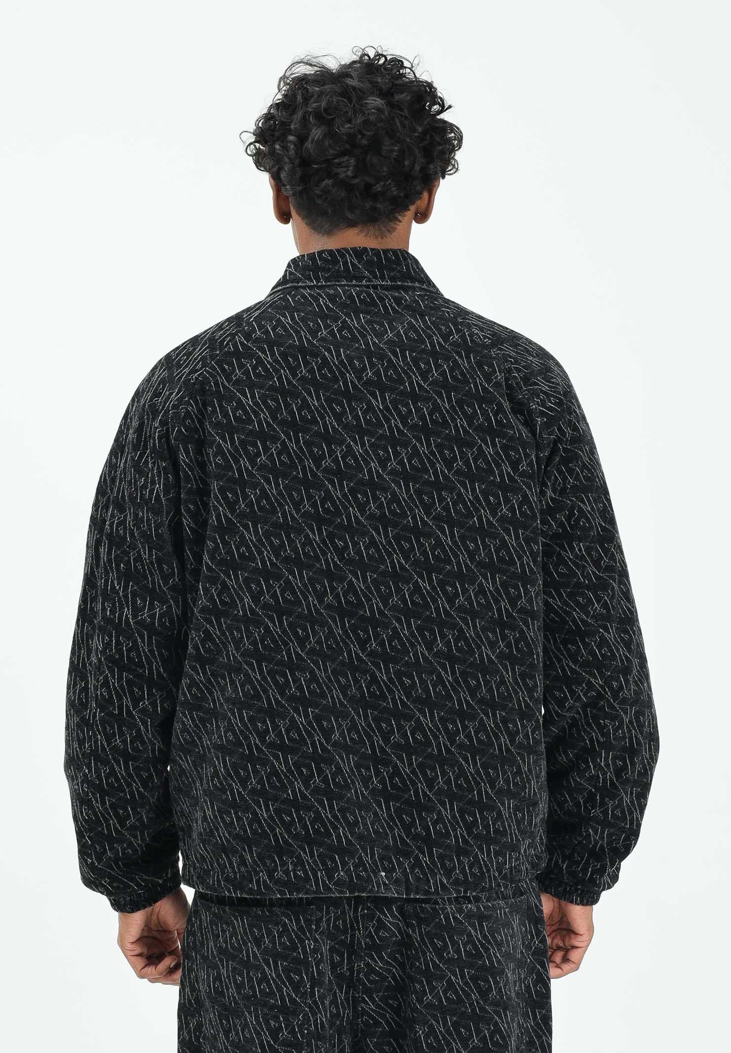 ARMANI EXCHANGE Giubbotto nero da uomo con logo all-over XM001866AF18821 FC145 ARMANI EXCHANGE 