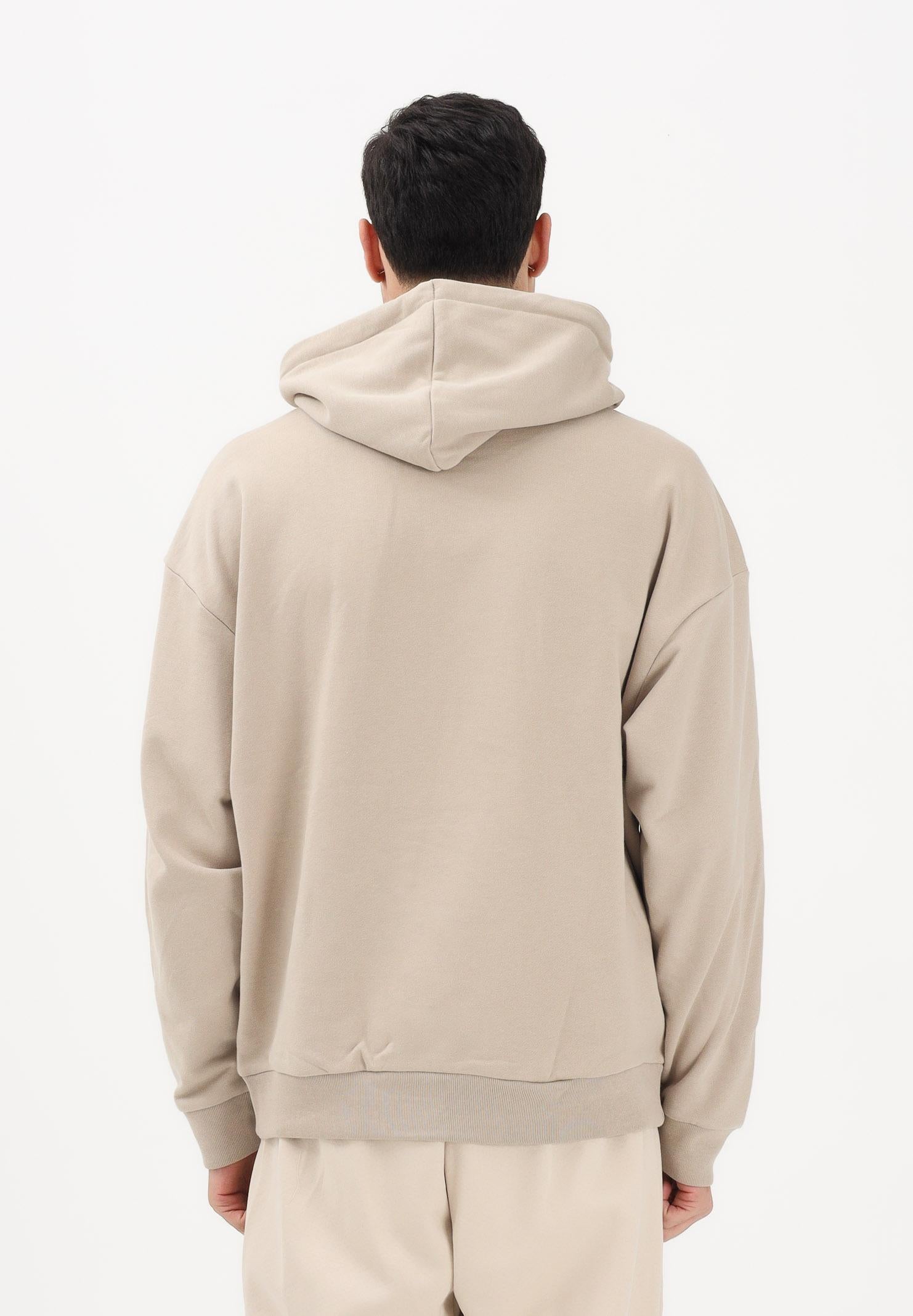 ADIDAS ORIGINALS Felpa con cappuccio ADICOLOR TREFOIL beige da uomo KE0878 . ADIDAS ORIGINALS 