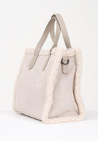 MARC ELLIS Borsa a mano Buby Suede M in morbido suede beige da donna BUBY-SUEDE-M TA MARC ELLIS 