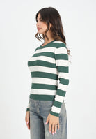 JDY Maglioncino girocollo a righe verdi e panna da donna 15277223 TrekkingGreen JDY 