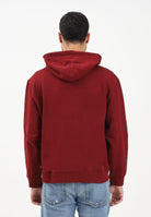 CALVIN KLEIN JEANS Felpa con cappuccio bordeaux da uomo LV04RC297GWCV . CALVIN KLEIN JEANS 
