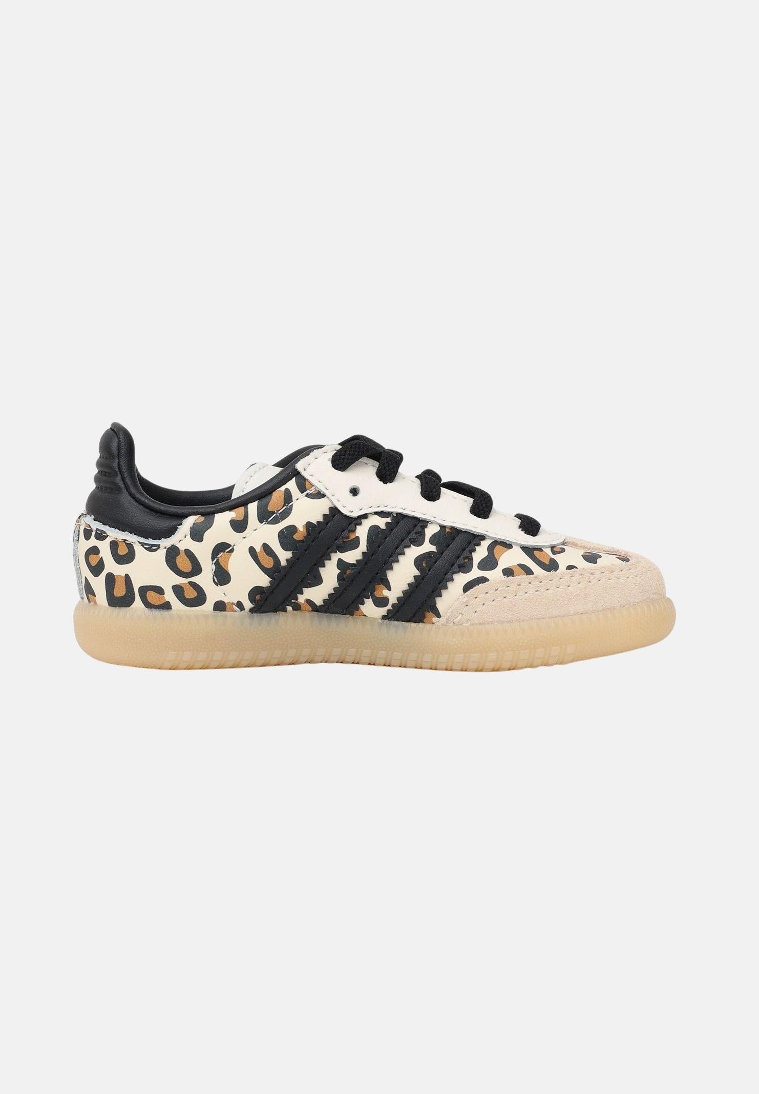 ADIDAS ORIGINALS Sneakers Samba OG panna da neonato con stampa leo KJ0232 . ADIDAS ORIGINALS 
