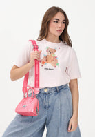 PALM ANGELS T-shirt a manica corta rosa per donna, ragazze e bambine con stampa teddy PGAA002S26JER006 042 PALM ANGELS 