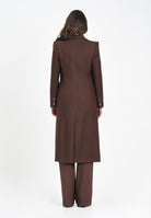 ELISABETTA FRANCHI Cappotto lungo marrone da donna CP01056E2 EA3 ELISABETTA FRANCHI 