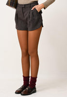 PATRIZIA PEPE Shorts marrone da donna a palloncino 2P1701A646 FG48 PATRIZIA PEPE 