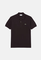 LACOSTE Polo marrone per uomo e donna con patch logo coccodrilo 1212 3LA LACOSTE 