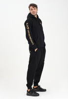 EA7 Pantalone sportivo nero da uomo con stampa logo 7M000571AF13512 MC004 EA7 