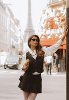 ONLY Pantagonna nero a pieghe da donna 15348347 Black ONLY 