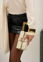 PINKO Borsa a tracolla Love One Slouchy Baby panna da donna 105353A2OX Z14Q PINKO 