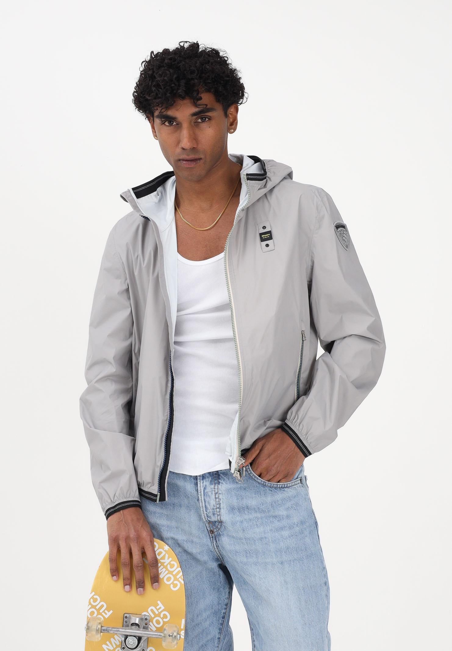 BLAUER Giacca a vento DODGE grigia da uomo 26SBLUC11021-007111 915 BLAUER 