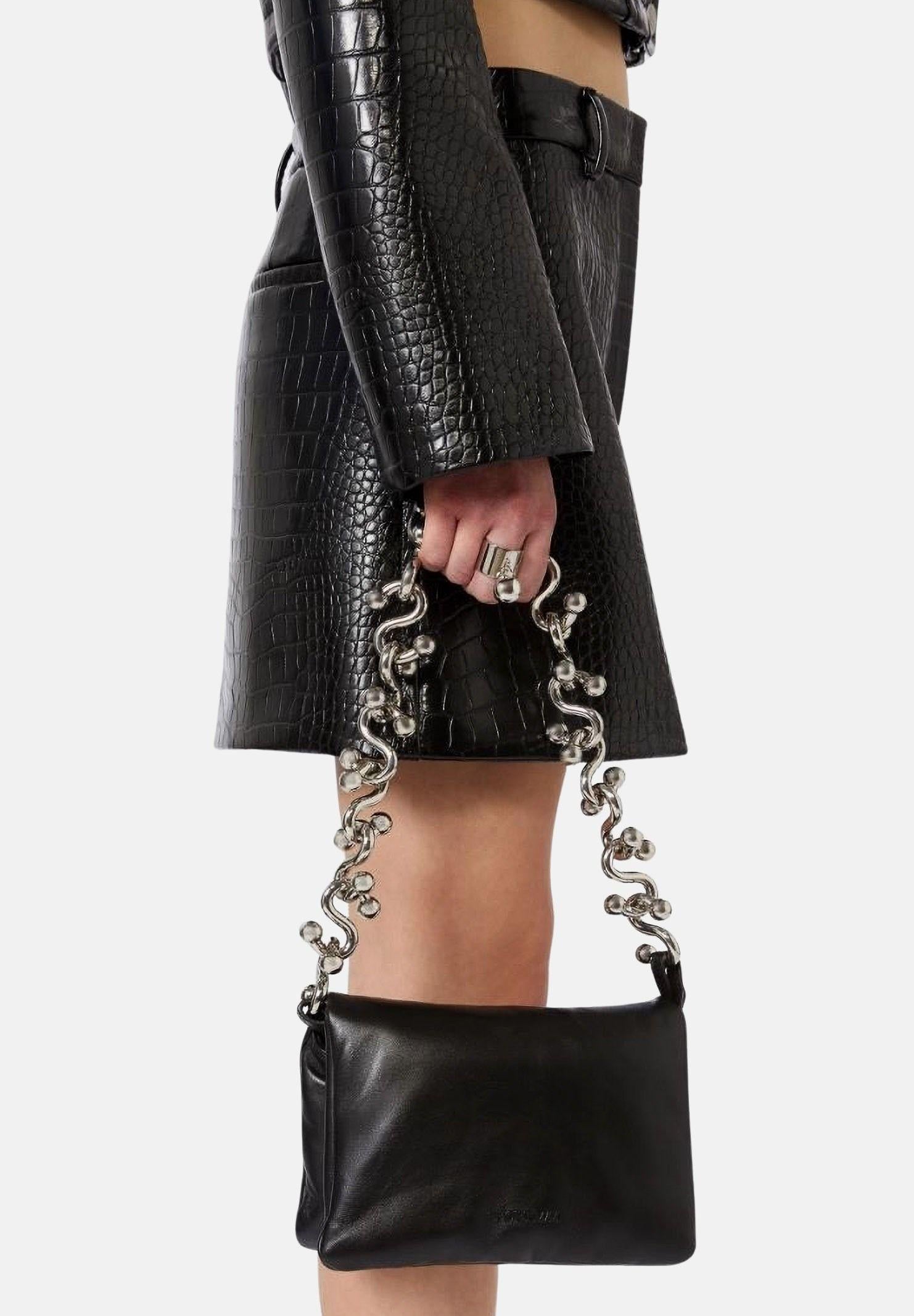 SPORTMAX Borsa a spalla SPXSOFFYMINI nera da donna 2612511031600 003 SPORTMAX 