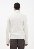 TOMMY HILFIGER Maglioncino a collo alto panna da uomo MW0MW40439Z00  TOMMY HILFIGER 