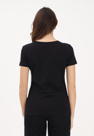 ARMANI EXCHANGE T-shirt a manica corta nera da donna con logo XW002345AF10356 UC001 ARMANI EXCHANGE 