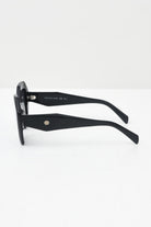 CRISTIAN LEROY Occhiali da sole neri da donna dal design ottagonale 25070 01 CRISTIAN LEROY 