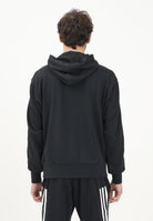 ADIDAS PERFORMANCE Felpa con cappuccio Essentials 3 Stripes nera da uomo JD1874 . ADIDAS PERFORMANCE 