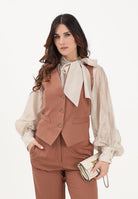 VICOLO Gilet cuoio da donna TAB0232 ABU67 VICOLO 