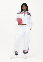 MARCELO BURLON COUNTY OF MILAN Pantalone sportivo bianco da donna con stampa sul fondo 26ECM30107 BICERO MARCELO BURLON COUNTY OF MILAN 