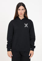 Felpa con cappuccio nera per donna e bambina caratterizzata da maxi stampa logo Sport Edtn.09 DQ2526D003G DQ900 DSQUARED2 