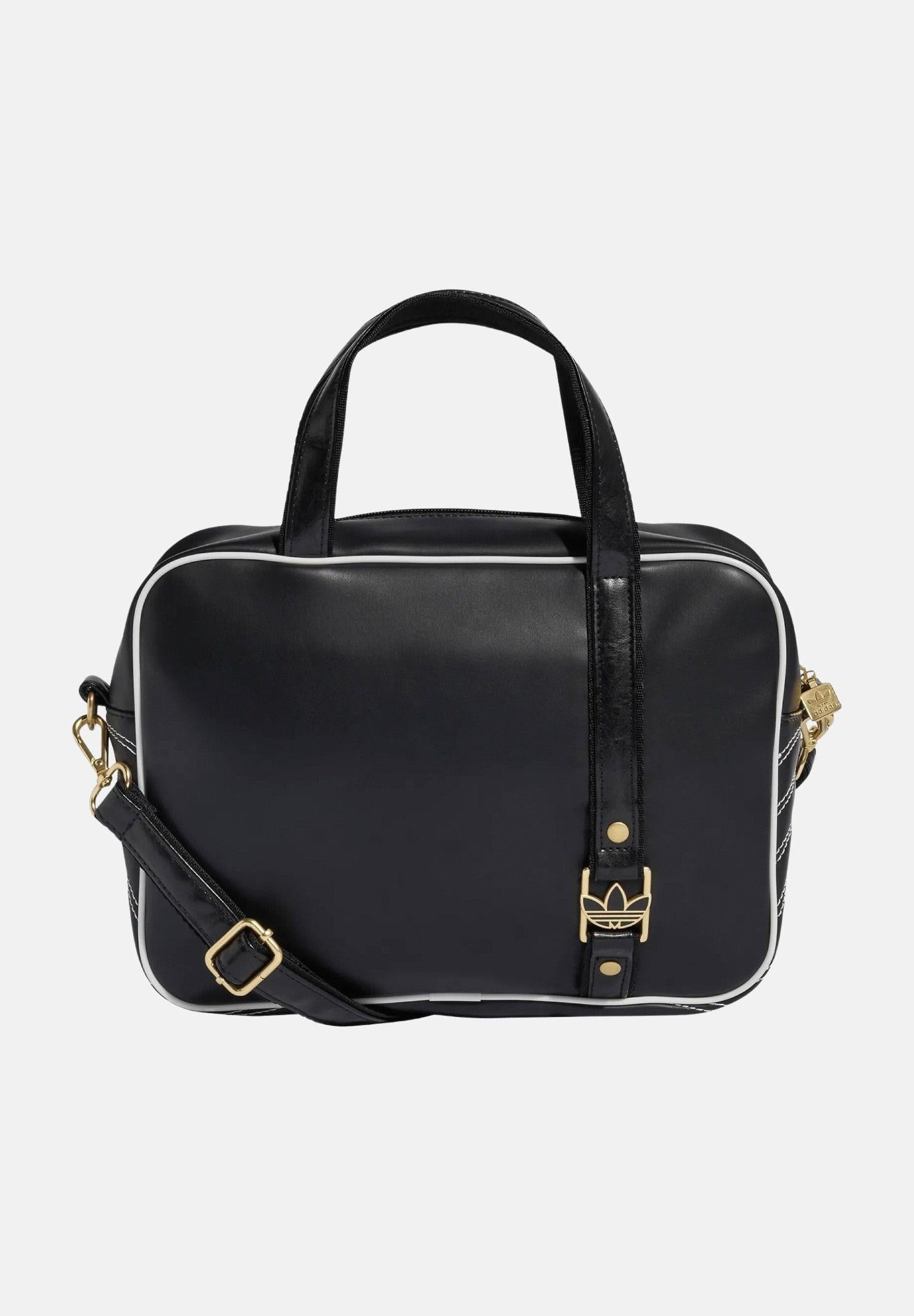 ADIDAS ORIGINALS Borsa a mano AIRLINER MEDIUM nera da donna KE2327 . ADIDAS ORIGINALS 