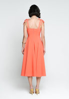 SANTAS Abito midi MEDELEINE corallo da donna PV2508 CORALLO SANTAS 