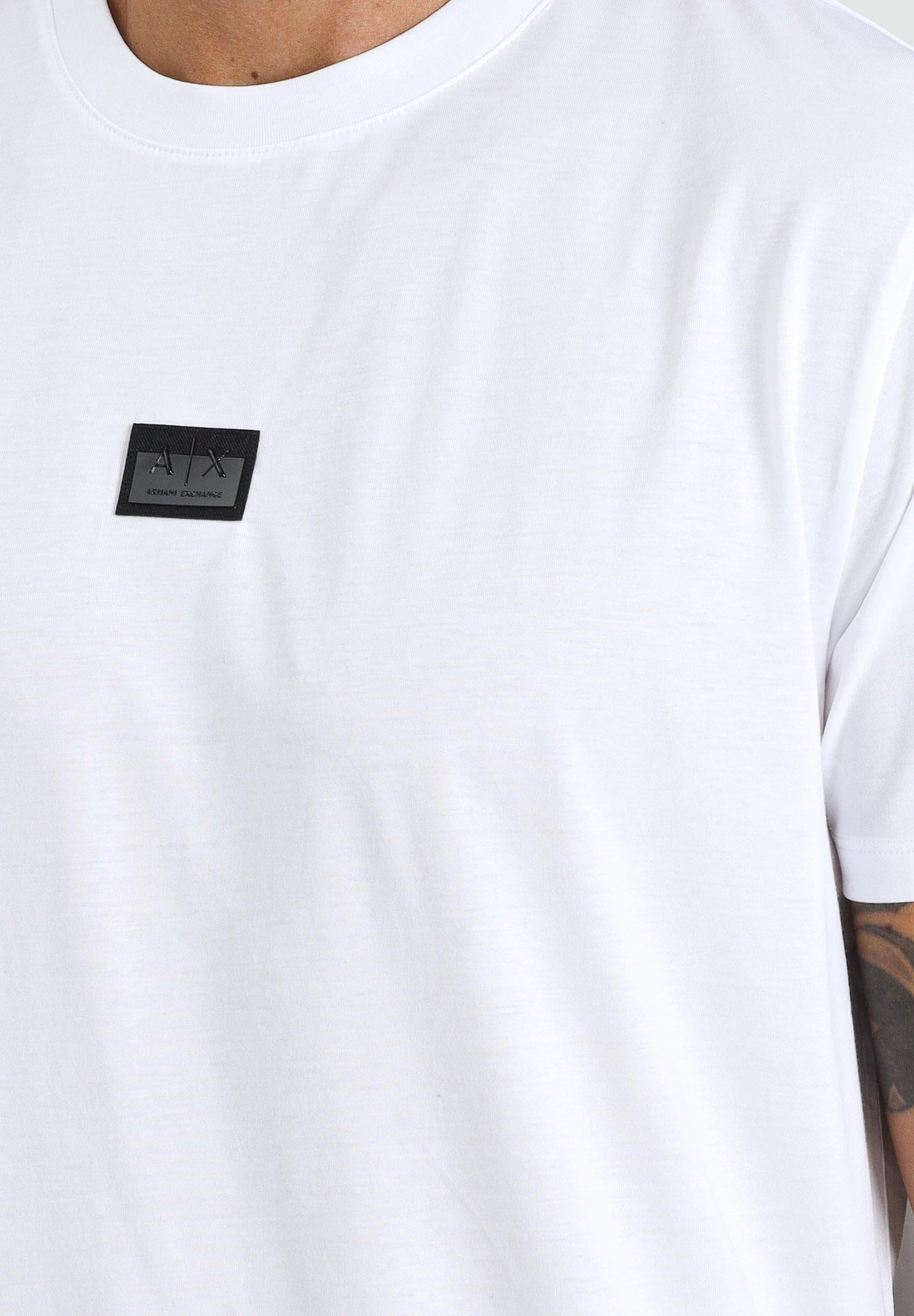 ARMANI EXCHANGE T-shirt a manica corta bianca da uomo con logo XM001479AF10364 U0002 ARMANI EXCHANGE 