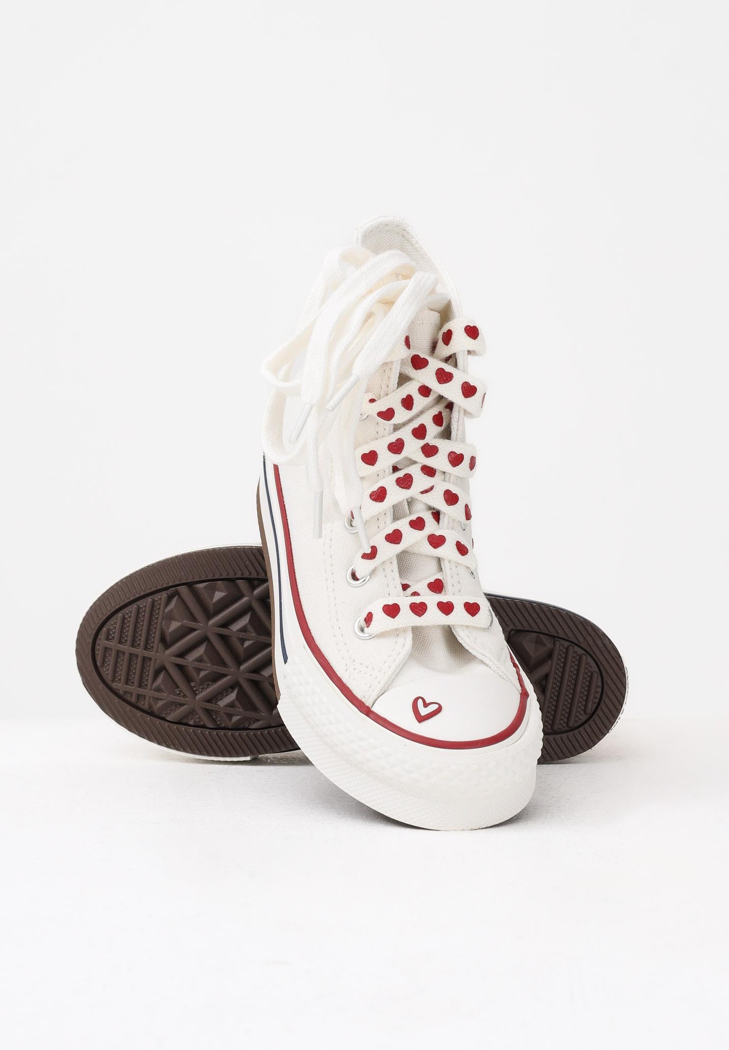CONVERSE Sneakers Chuck Taylor All Star Lift Platform Valentine's Day panna da bambina A19063C . CONVERSE 