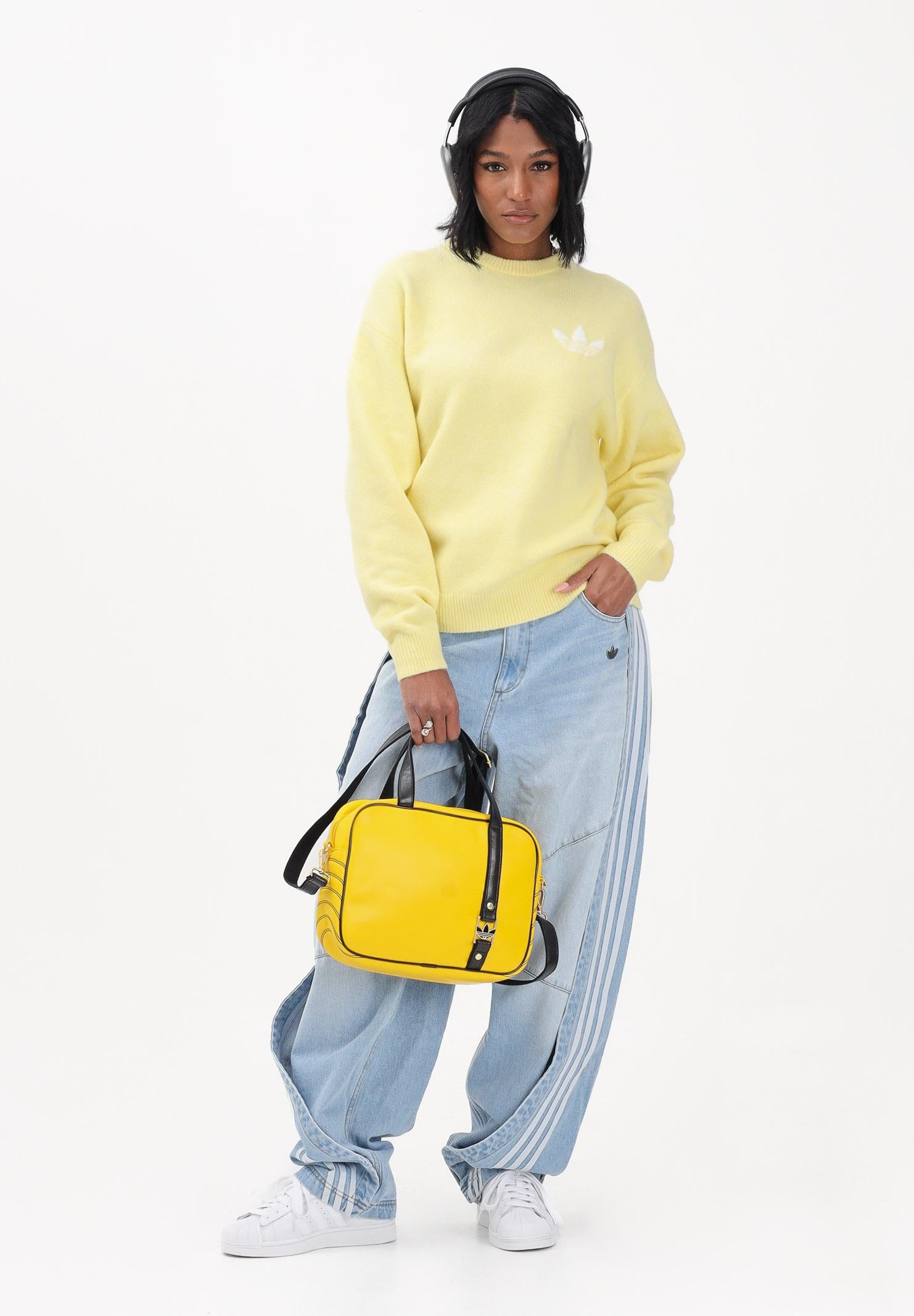 ADIDAS ORIGINALS Maglione girocollo Athletic Dept Knitted giallo per uomo e donna LD4476 . ADIDAS ORIGINALS 