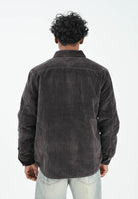 LACOSTE Giubbotto marrone da uomo in velluto a coste trapuntato CH3512 SKB LACOSTE 