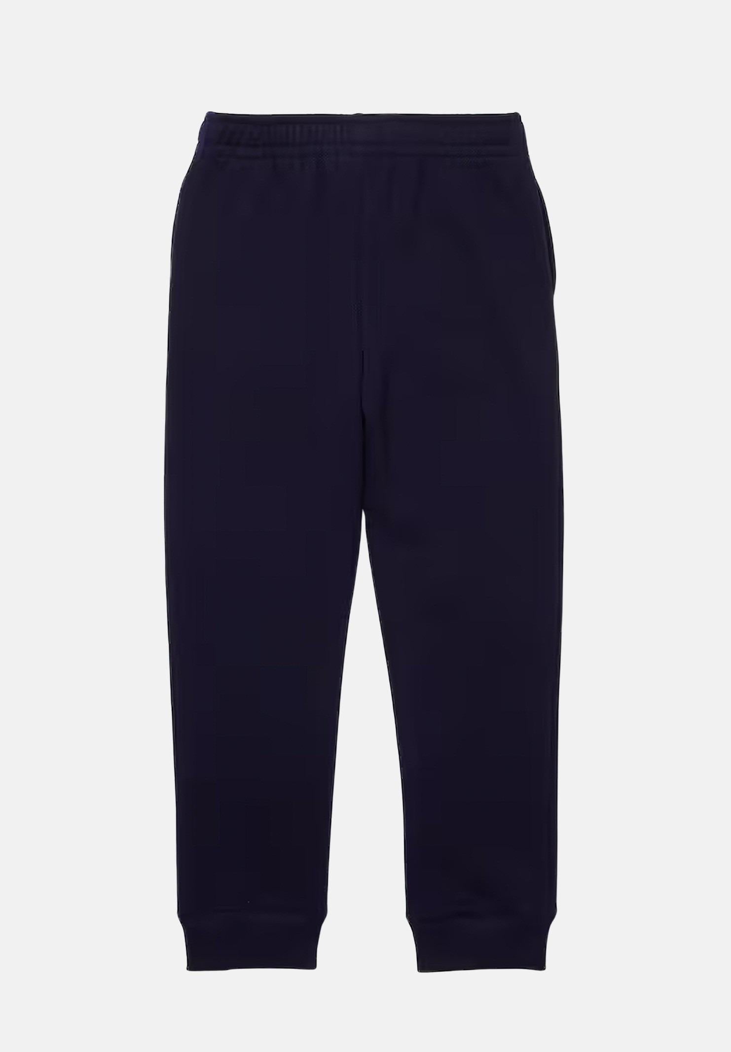 Pantalone sportivo blu per bambino e bambina rifinito da ricamo coccodrillo XJ9728-J 166 LACOSTE 