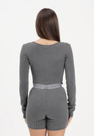 ADIDAS ORIGINALS Body a manica lunga ESSENTIALS RIB WASHED grigio da donna KE1121 . ADIDAS ORIGINALS 