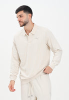 PUMA Polo a manica lunga Class Pack panna da uomo 688217 87 PUMA 