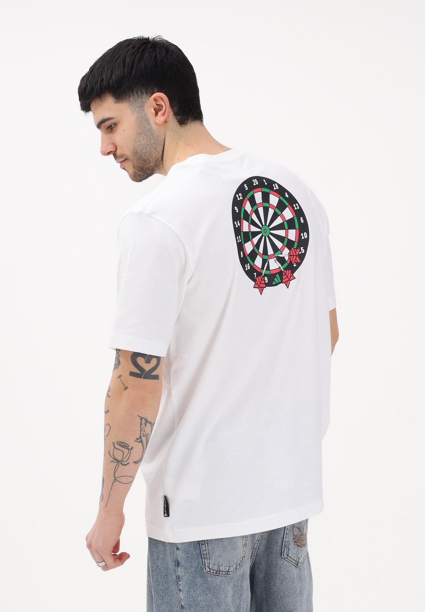 ADIDAS PERFORMANCE T-shirt a manica corta NOVELTY DART bianca da uomo JZ5041 . ADIDAS PERFORMANCE 