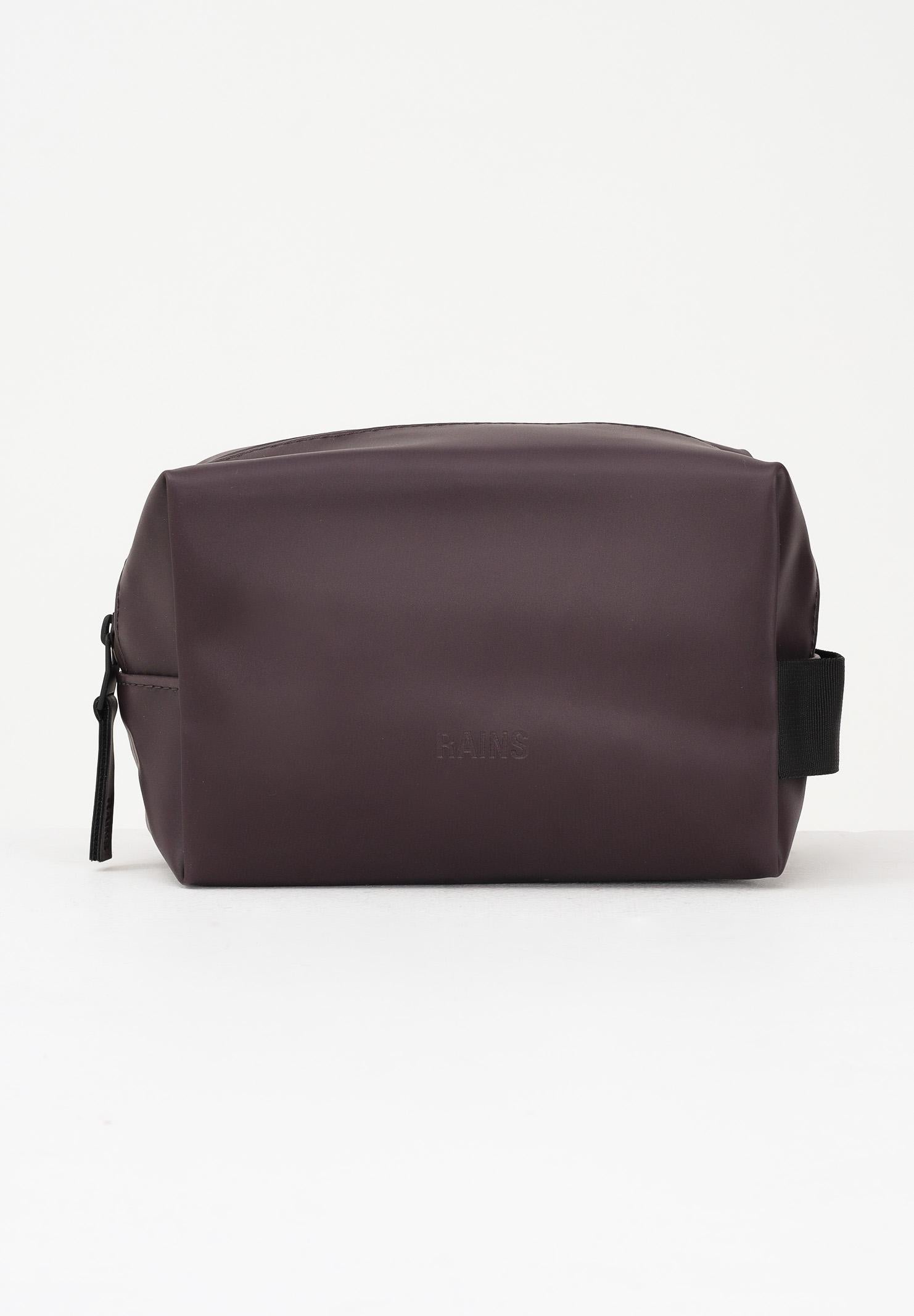 RAINS Pochette Wash Bag Small bordeaux per uomo e donna RA15580 DEP RAINS 