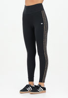 ADIDAS ORIGINALS Leggings ESSENTIALS 3 STRIPES ANIMAL PRINT nero da donna JW7307  ADIDAS ORIGINALS 