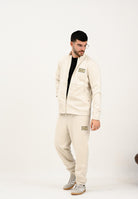 EA7 Pantalone sportivo panna da uomo in tessuto effetto scamosciato 7M000676AF16718 U1086 EA7 