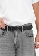 ARMANI EXCHANGE Cintura nera da uomo con logo all-over XM000677AF12133 UC001 ARMANI EXCHANGE 