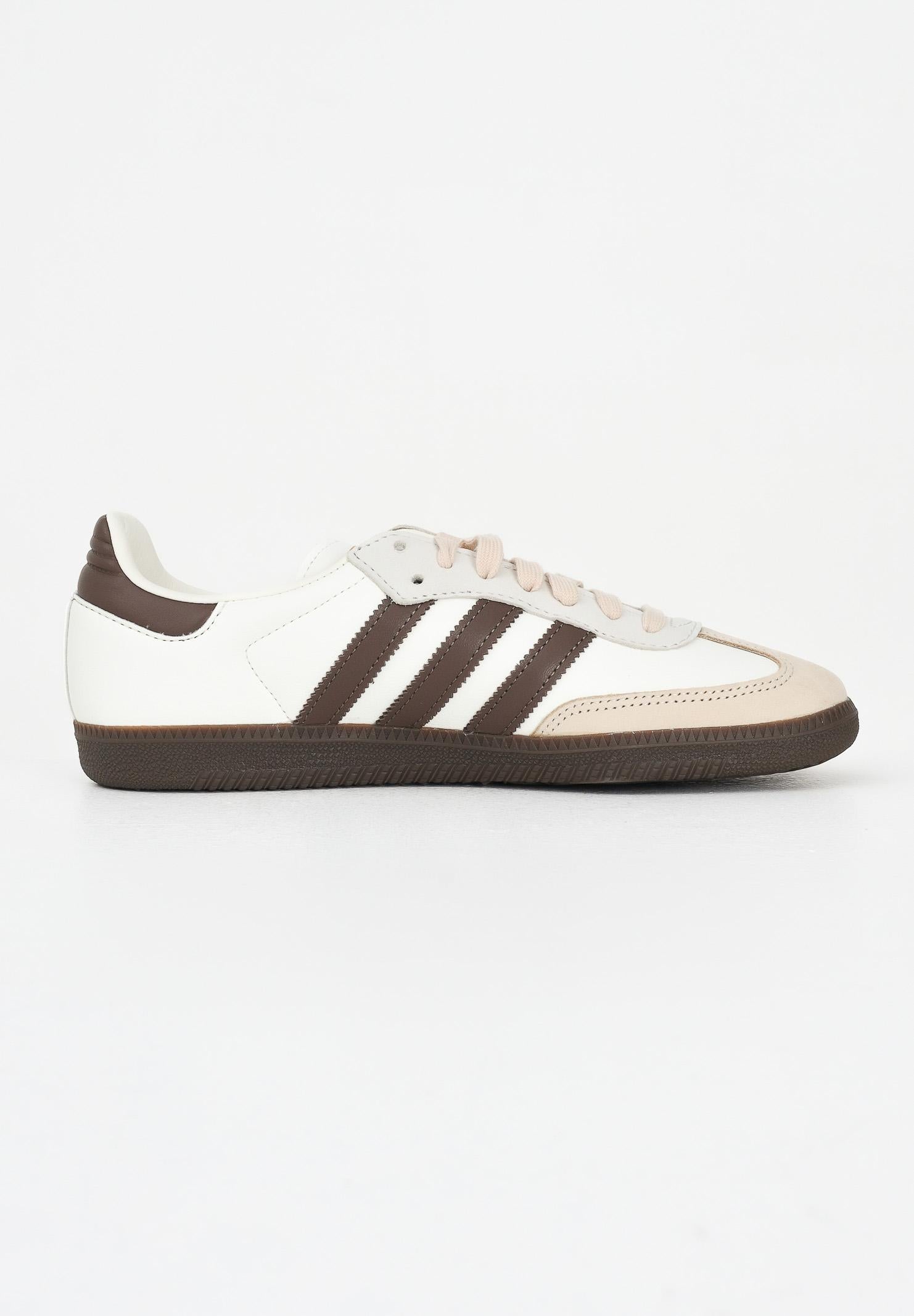 ADIDAS ORIGINALS Sneakers Samba OG panna e marrone per uomo e donna JR8842 . ADIDAS ORIGINALS 