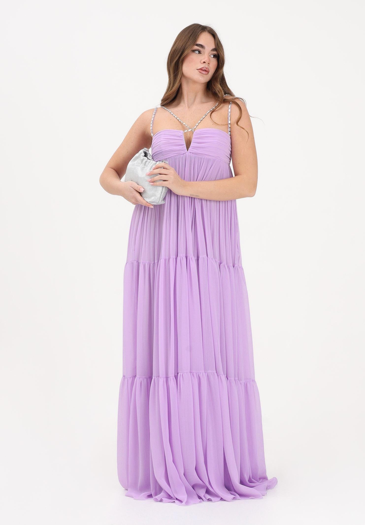 ALMA SANCHEZ Abito lungo Aeny lilla da donna AS26016G LA ALMA SANCHEZ 