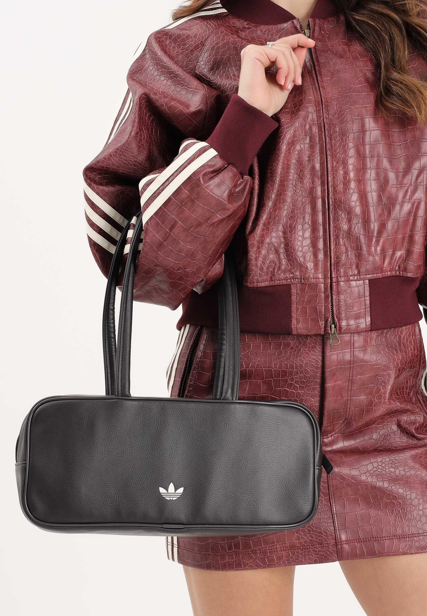 ADIDAS ORIGINALS Borsa a spalla ADICOLOR ELONGATED AIRLINER testa di moro da donna KR1513 . ADIDAS ORIGINALS 
