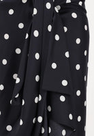 SPORTMAX Gonna midi SPXGENTILE nera da donna con stampa a pois 2612101012600 003 SPORTMAX 