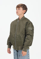 MAISON MARGIELA Bomber verde per donna, ragazzi e bambini con Patch Numeric M60832MM03B M6514 MAISON MARGIELA 
