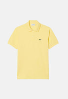 LACOSTE Polo a manica corta gialla per uomo e donna con patch logo coccodrilo 1212 107 LACOSTE 