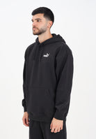 PUMA Felpa con cappuccio Essentials nera da uomo 689152 01 PUMA 