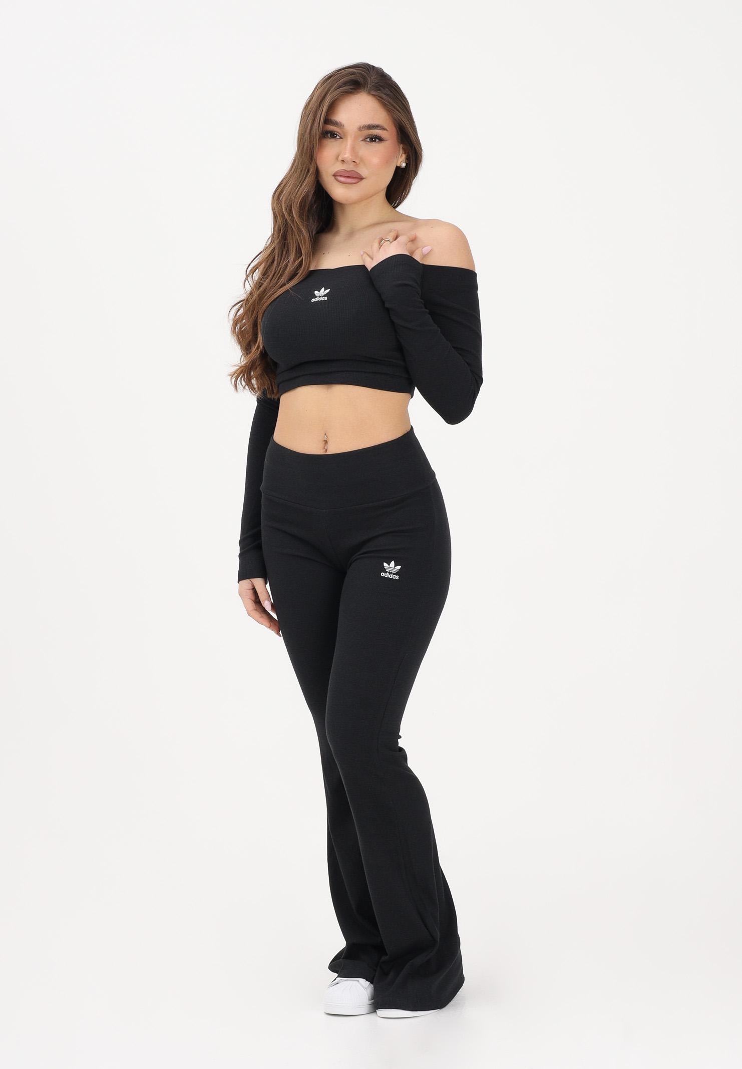 ADIDAS ORIGINALS Top Essentials Rib Off nero da donna KE3150 . ADIDAS ORIGINALS 