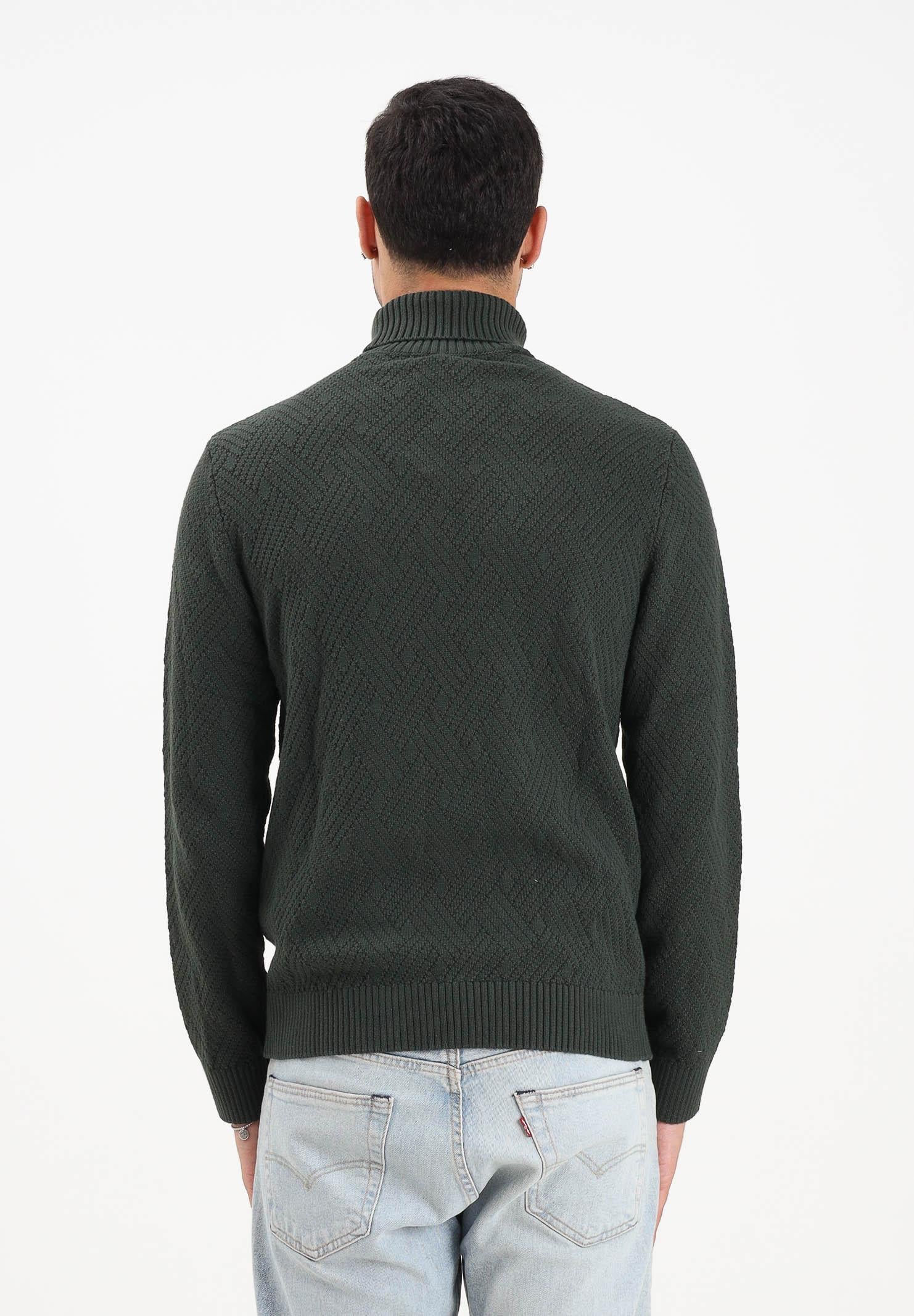 SELECTED HOMME Maglioncino a collo alto verde bosco da uomo 16098329 DeepForest SELECTED HOMME 