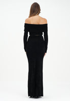 ELISABETTA FRANCHI Abito lungo nero da donna in velluto AM34S57E2 110 ELISABETTA FRANCHI 