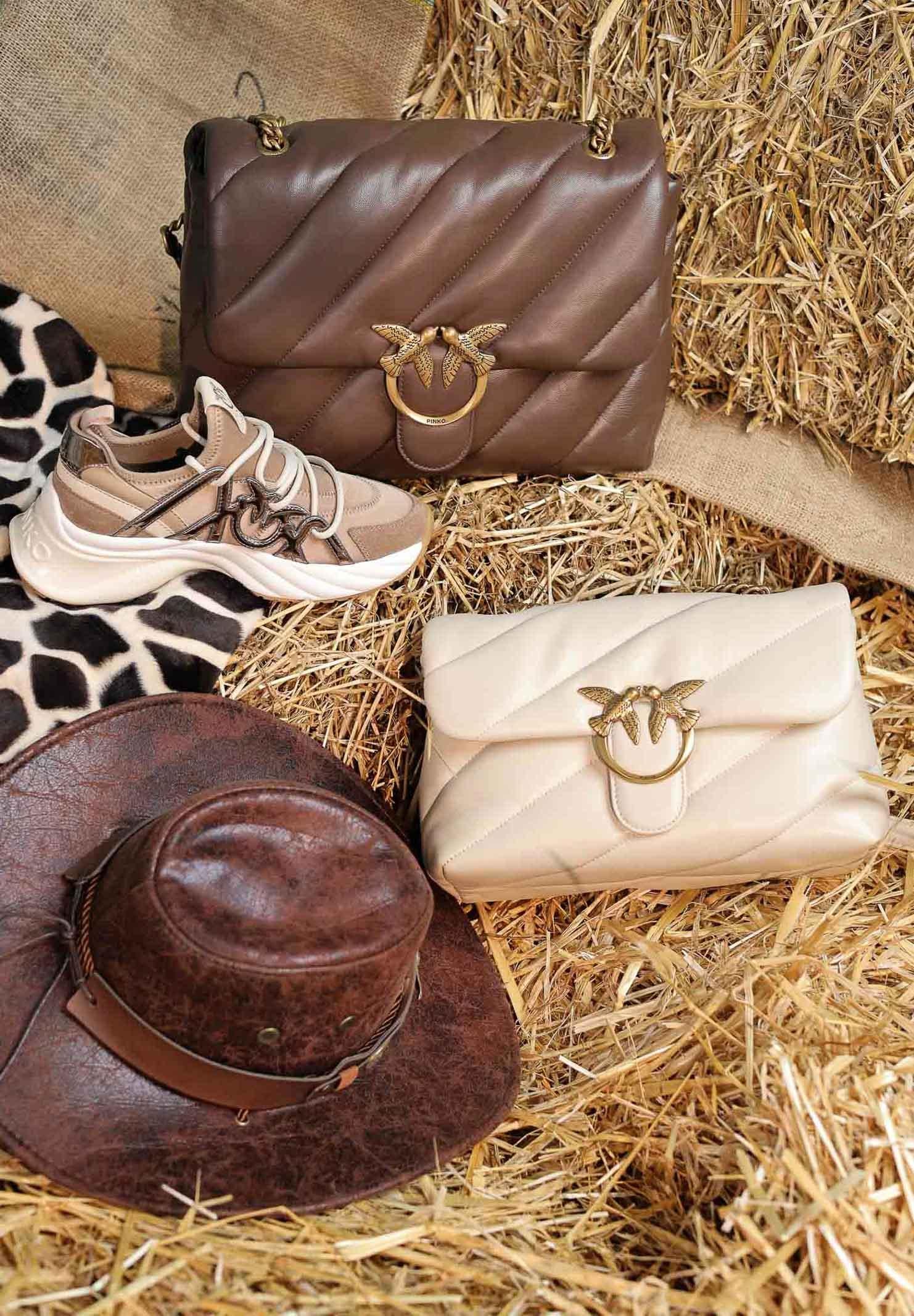 PINKO Borsa a tracolla Big Love Bag Puff marrone da donna 100037A0F2 L74Q PINKO 