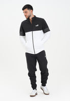 PUMA Tuta ESS COLORBLOCK bianca e nera da uomo 691994 02 PUMA 